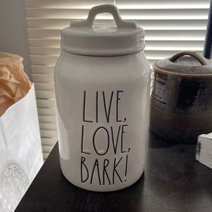 Are Dunn Live, Love, Bark! Dog Treat Cannister